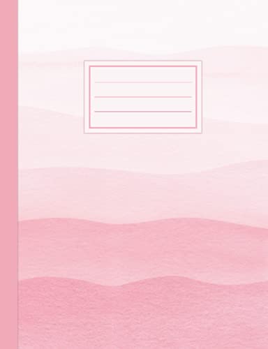 Composition Notebook: Pretty Pink Dip Dye College Ruled Notebook for Girls, Teens, Women and Students (Back to School and College)