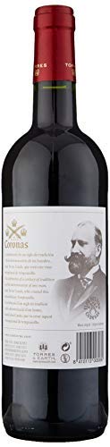 Coronas Crianza, Vino Tinto - 6 botellas de 75 cl, Total: 4500 ml