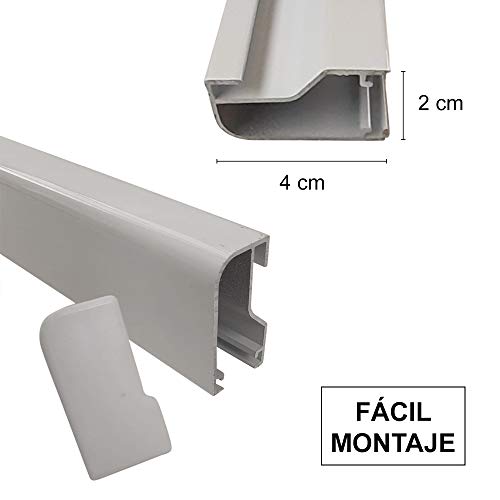 Cortinas Exterior Puerta de Cordon | Tiras Plastico PVC y Barra Aluminio | Ideal para Terraza y Porche | Antimoscas | Transparente | 210 * 120