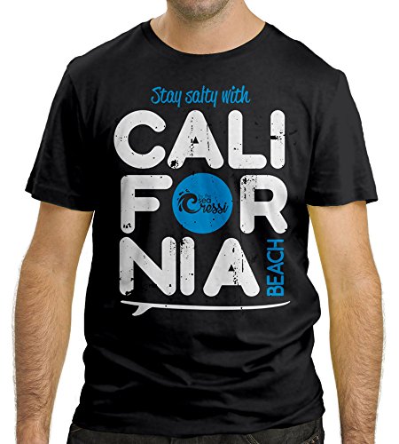 Cressi Beach California Camiseta, Hombre, Negro, XL