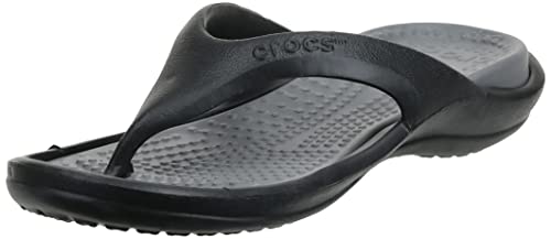 Crocs Athens Unisex Adulta Sandalias flip-flop, Negro (Black/Smoke), 46/47 EU