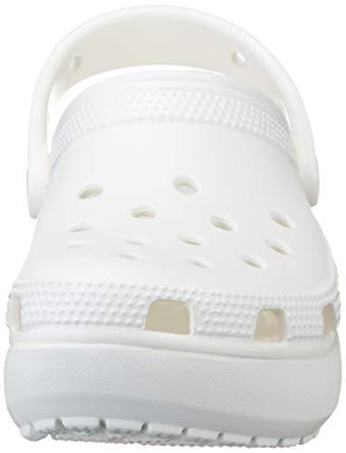 Crocs Classic Platform Clog W, Zuecos Mujer, White, 36/37 EU