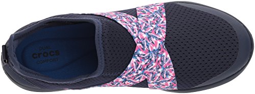 Crocs Swiftwater X-Strap Mules para Mujer, Color Azul, Talla 37.5 EU