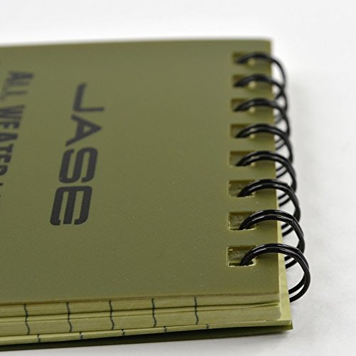 Cuaderno impermeable para todo clima RETON, paquete de 5 (verde)