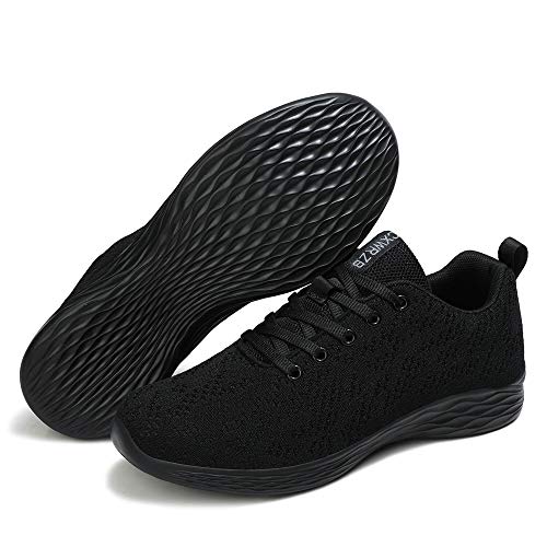 CXWRZB Mujer Hombre Gimnasia Ligero Sneakers Zapatillas de Deportivos de Running para Negro C 39 EU