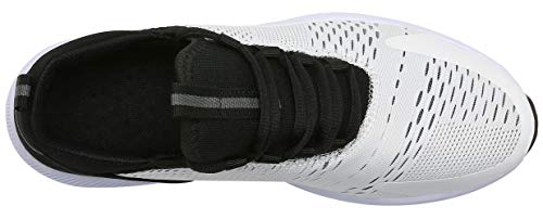 DAFENP Zapatillas Running Hombre Mujer Zapatos Correr Deportes Gym Calzado Transpirable Ligero Sneaker XZ472-BlackWhite-EU42