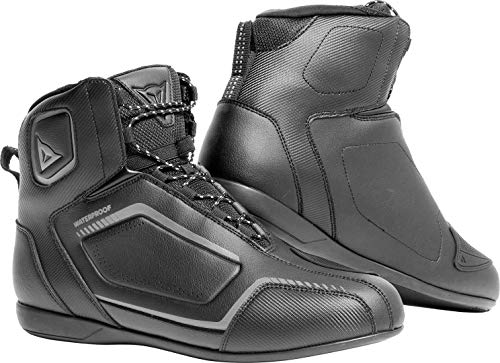 Dainese Raptors D-WP Shoes Zapatos Moto Impermeables, Negro/Negro/Antracita, 40 EU