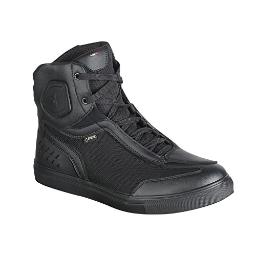 Dainese Street Darker Gore-Tex Shoes Zapatos Moto Impermeables, Negro, 42 EU