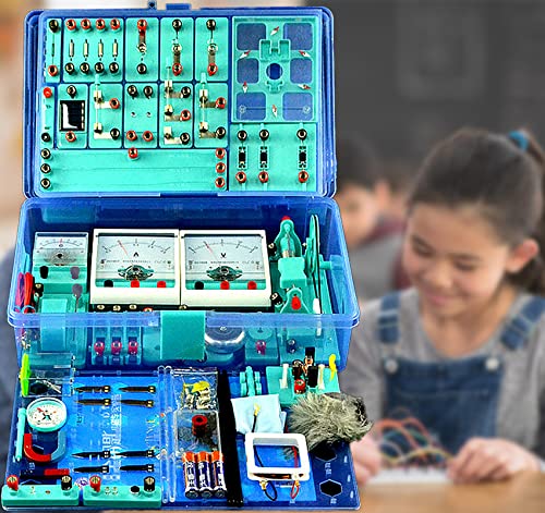 DBMGB Kit de Circuito Eléctrico de Física para Niños, Kit de Educación de Magnetismo de Electricidad, ​Kit Electromagnetismo de Laboratorio de Física con Manual en Ingles, Desarrollar Inteligencia