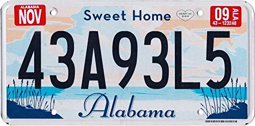 Desconocido Matrícula Decorativa Americana (Estados Unidos) Original Estado de Alabama Retirada de la Circulación Año 2009 Sweet Home Alabama