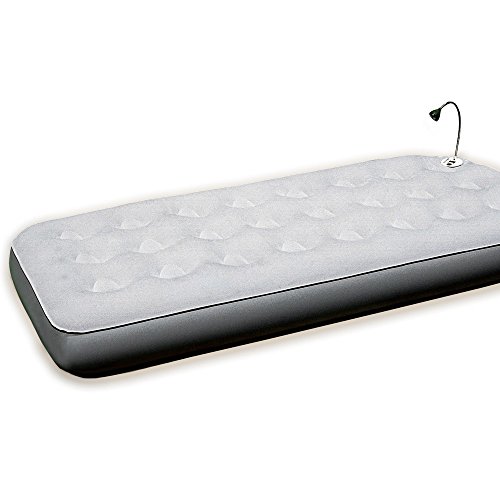 Deuba Colchón inflable individual cama de aire con lámpara LED radio alarma niños muebles de dormitorio