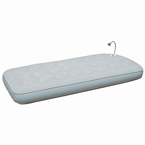 Deuba Colchón inflable individual cama de aire con lámpara LED radio alarma niños muebles de dormitorio