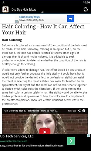 Dip Dye Hair Tips