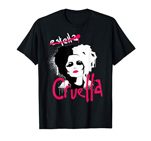 Disney Cruella Estella Punk Rock Spray Paint Camiseta