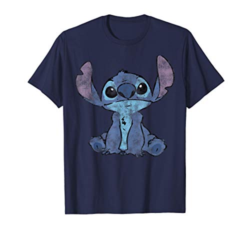 Disney Lilo & Stitch Distressed Stitch Portrait Camiseta