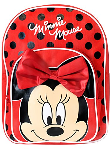 Disney Mochila para niñas Minnie Mouse (Rojo)