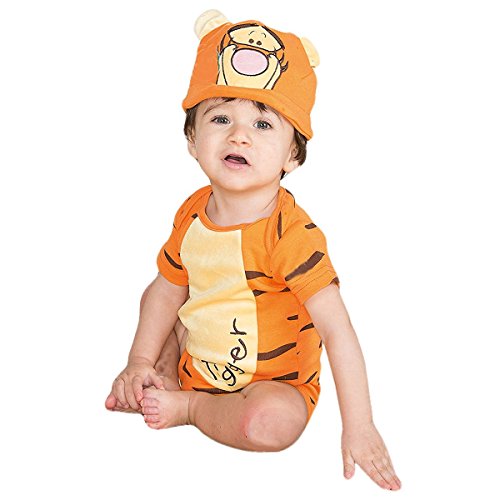 Disney Winnie the Pooh Tigger Jersey Bodysuit & Hat - Age 18-24 Months