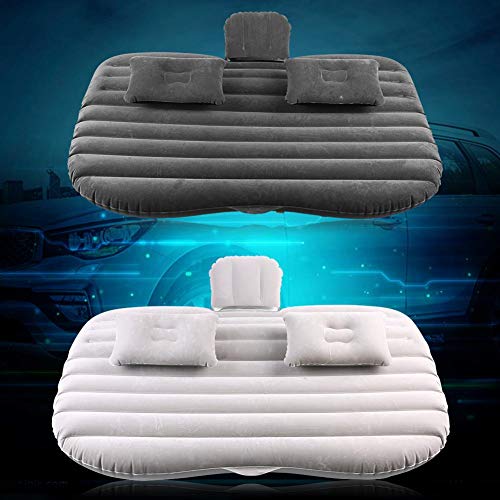Ebtools - Cama inflable para coche - Colchón inflable de cama - Capacidad de carga 150 kg - Multifunción - Plegable - Color negro/gris plata