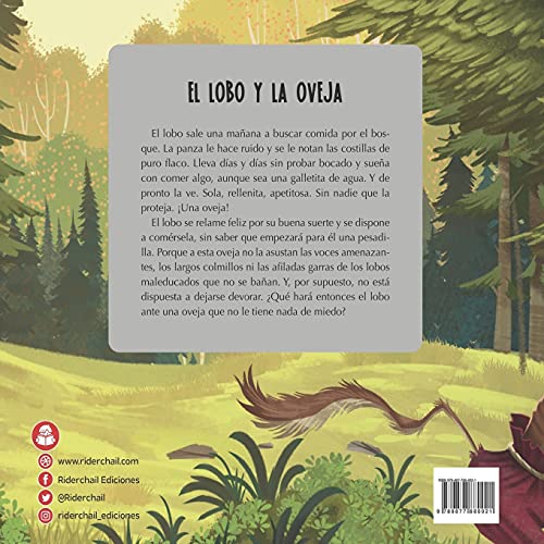 EL LOBO Y LA OVEJA: colección letras animadas: 2 (Libros Infantiles Para los Mas Pequeños. Infancia y Niños de 2 A 12 Años III ( Riderchail))