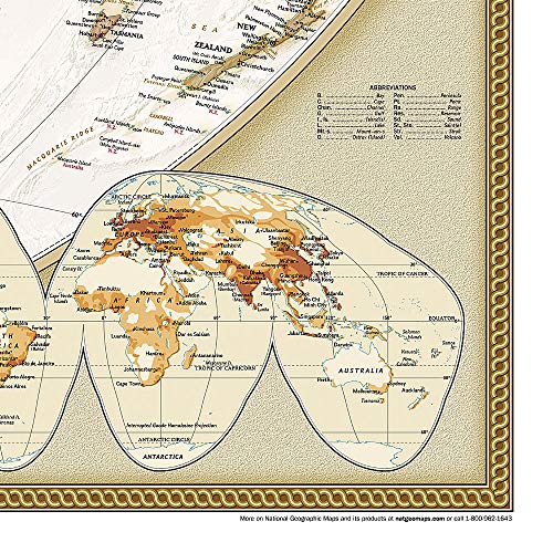 El Mundo Executive (125x186) Grande Inglés: Wall Maps World (National Geographic Reference Map)