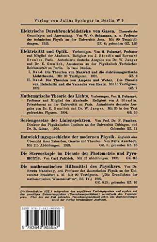 Elektronen- und Ionen-Ströme: Experimental-Vortrag bei der Jahresversammlung des Verbandes Deutscher Elektrotechniker Am 30. Mai 1922