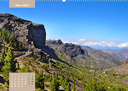 Erlebe mit mir den Aufstieg zum Roque Nublo (Premium, hochwertiger DIN A2 Wandkalender 2022, Kunstdruck in Hochglanz): Der Roque Nublo ist ein ... Landschaft (Monatskalender, 14 Seiten )