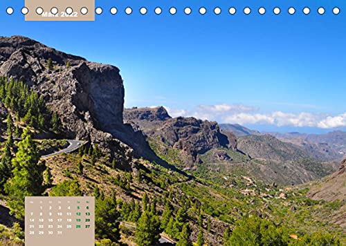 Erlebe mit mir den Aufstieg zum Roque Nublo (Tischkalender 2022 DIN A5 quer): Der Roque Nublo ist ein vulkanischer Monolith in zerklüfteter Landschaft (Monatskalender, 14 Seiten )