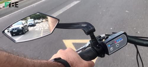 Espejo de bicicleta Izquierda | Ciclismo Espejos retrovisores Manillar Giratorio Ajustable