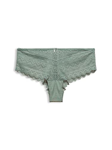 Esprit Seasonal Lace 2 PAR Brazilian Shorts Pantalones Cortos brasileños, Leaf Green, 36 para Mujer