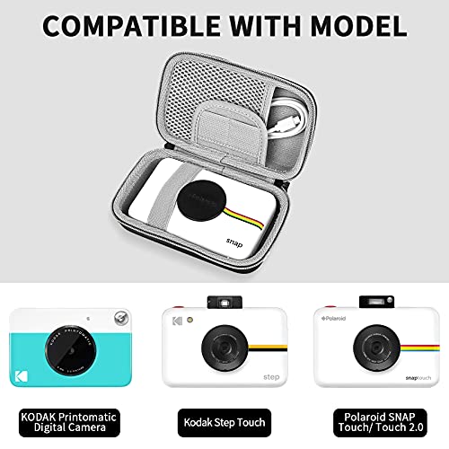 Estuche para Polaroid Snap / Snap Touch Print Digital Camera, Funda Protectora de Bolsa Dura de EVA (Black)