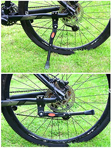 Exporee Pata de Cabra para Bicicleta, Aluminio Soporte Ajustable del Retroceso para Bicicleta de Montaña Bicicleta de Carretera con un Diámetro de Rueda de 20~27.5 Pulgadas