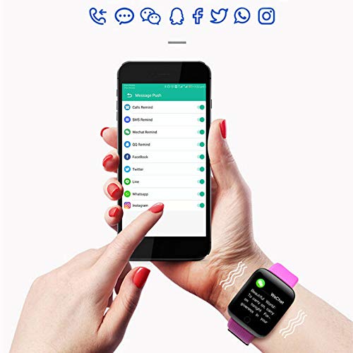FACAIAFALO Reloj inteligente Hombre Mujer Smartwatch Hombre moda con Oxígeno Sanguíneo Presión Arterial Frecuencia Cardíaca Sueño, Multifunción Reloj Deportivo impermeable Adecuado Android iOS