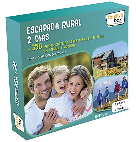Family's Box - Caja Regalo ESCAPADA Rural 2 DÍAS - Más de 350 masías, cortijos, Casas Rurales y hoteles en España y Andorra