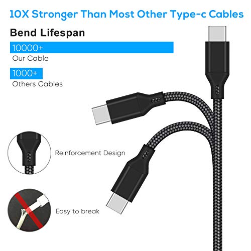 FASTSNAIL Cable de carga para controlador PS5, cable de carga tipo C de 10 pies de largo para Xbox Series X/S y Nintendo Switch Pro Contoller, cable de carga de juego (16,4 pies X1 piezas)