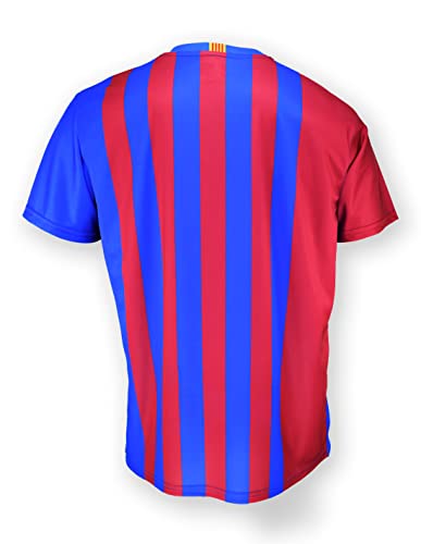 FC. Barcelona Camiseta Adulto 1ª EQ. Temporada 2021-22 - Producto con Licencia - 100% Poliéster - Dorsal Liso - Talla L