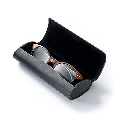 FEFI - Funda elegante y clásica para gafas con cierre magnético., Silky Negro, M