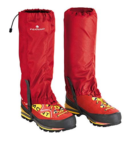 Ferrino Gaiters CERVINO Cable ((Pair)) Polainas, Unisex Adulto, Red, Talla Única