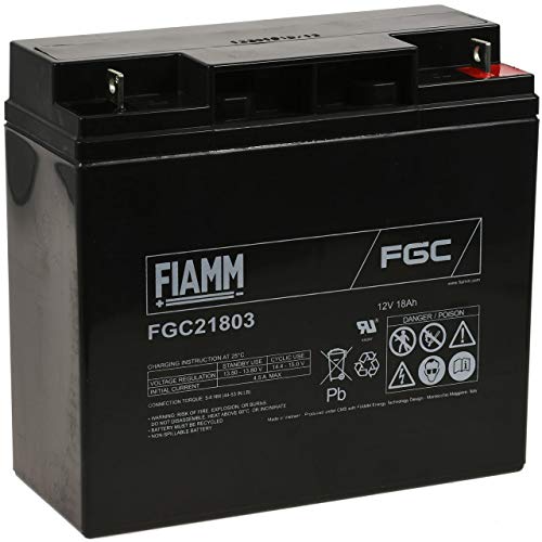 FIAMM Recambio de Batería para Panasonic LC-X1220P / Varta 519901 12V 18Ah (Ciclo Profundo)