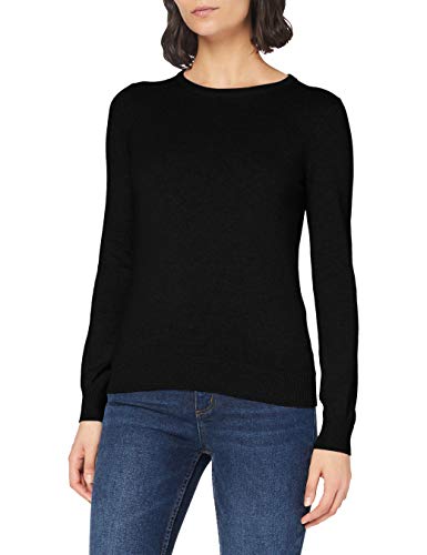 FIND Cotton Crew, suéter Mujer, Negro (Black B41110-35352), Medium