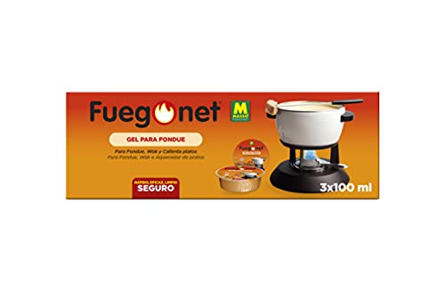 FUEGO NET Fuegonet 231112 Gel para Fondues, Transparente, 3 x 8.5 x 26.5 cm