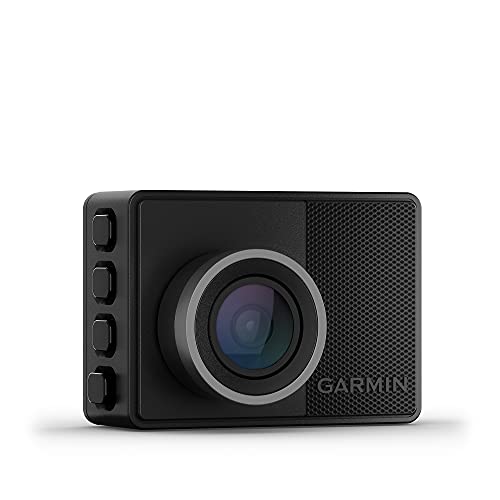 Garmin Dash CAM 57 – Cámara Delantera para Coche con Pantalla de 2”, 1440 píxeles y 140 Grados, Detector de incidentes y Modo vehículo aparcado, 3.7 MP