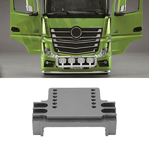 Gedourain RC Car Front Beam, Aleación de Aluminio Fabricación Profesional Escala 1/14 RC Truck Assembly Alta Simulación Fácil de Instalar para RC Truck para Bricolaje(Titanio)