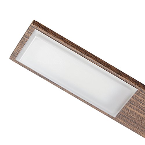 Gingko Octagon One Lámpara de escritorio LED con efecto madera natural, recargable con salida de luz de 36 LED, nogal