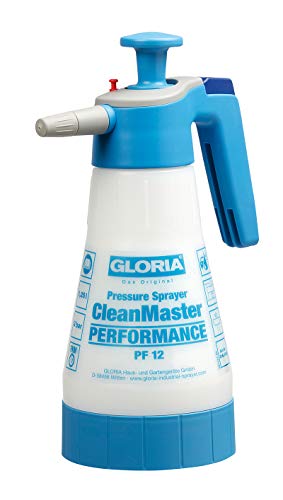 GLORIA Pulverizador a presión CleanMaster PERFORMANCE PF 12 | Para la limpieza y desinfección | Desinfección mediante botella pulverizadora | Capacidad de llenado de 1,25 L | Resistente al aceite