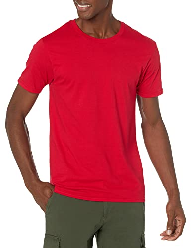 Goodthreads Short-Sleeve Crewneck Cotton Pocket T-Shirt Camiseta, Rojo (Red), Large
