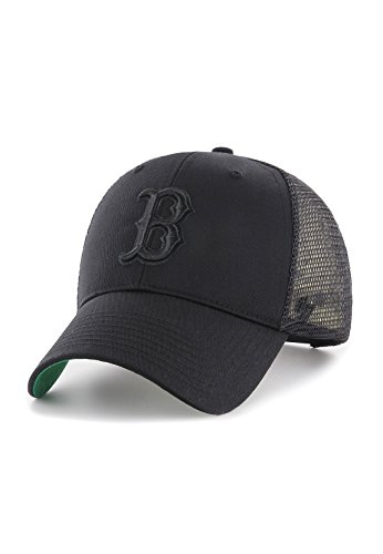Gorra trucker negra con logo negro de Boston Red Sox MLB MVP Branson de 47 Brand - Negro, Talla única
