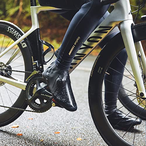 GripGrab Aqua Shield High Cut Pro Road Bike Rain Aero Overshoes Zipperless Cycling Shoe-Covers Performance Gaiters Cubrebotas Ciclismo, Unisex-Adult, Negro, XL (44/45)