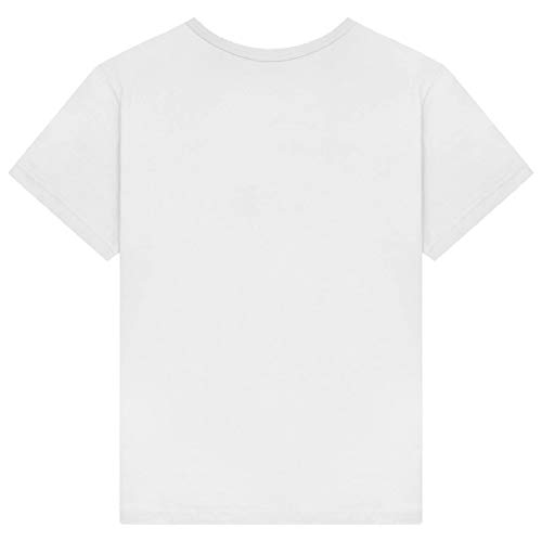 heekpek Camisetas Mujer Verano Manga Corta Casual Camiseta Holgada con Estampado de Amor y Labios T-Shirt Mujer Short Sleeve Shirt, Blanco, S