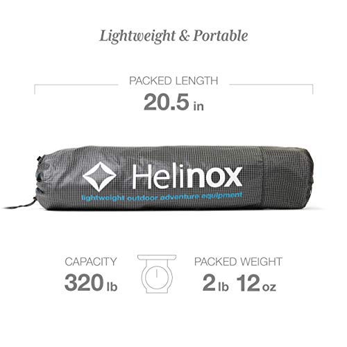 Helinox Lite Cot - Cuna ultraligera, compacta, plegable, portátil, color negro