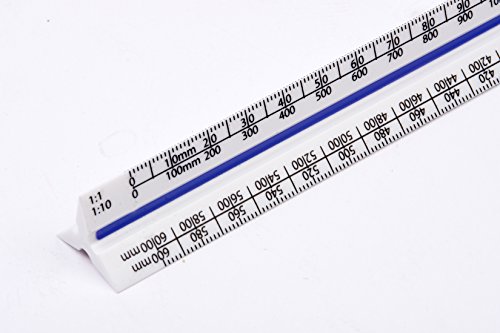 Helix - Regla triangular (300 mm, escala métrica)